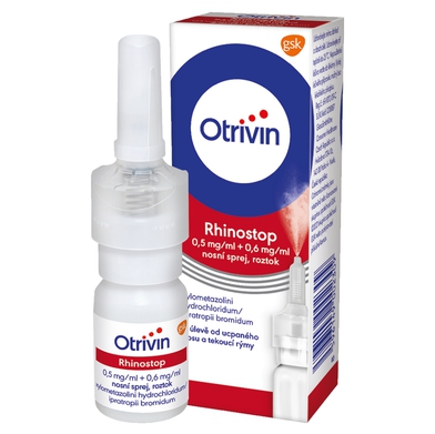 Otrivin Rhinostop nosní sprej 0,5MG/ML+0,6MG/ML, 10 ml 
