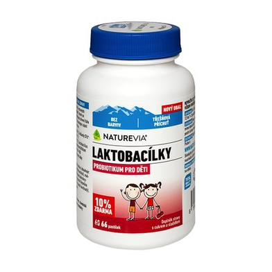 Swiss NatureVia Laktobacílky třešňové 66 pastilek