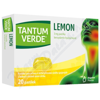 TANTUM VERDE LEMON 3MG pastilka 20