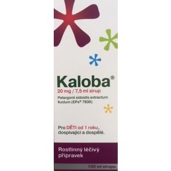 KALOBA Sirup 20 mg / 7,5 ml 100 ml