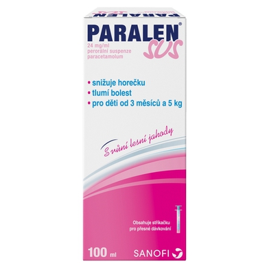 PARALEN SUS Perorální suspenze 24 mg 100 ml