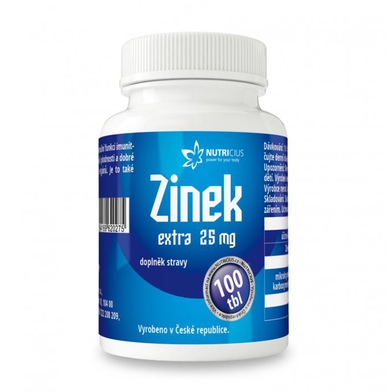 Nutricius Zinek EXTRA 25 mg 100 tablet