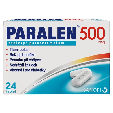 Paralen 500mg 24 potahovaných tablet