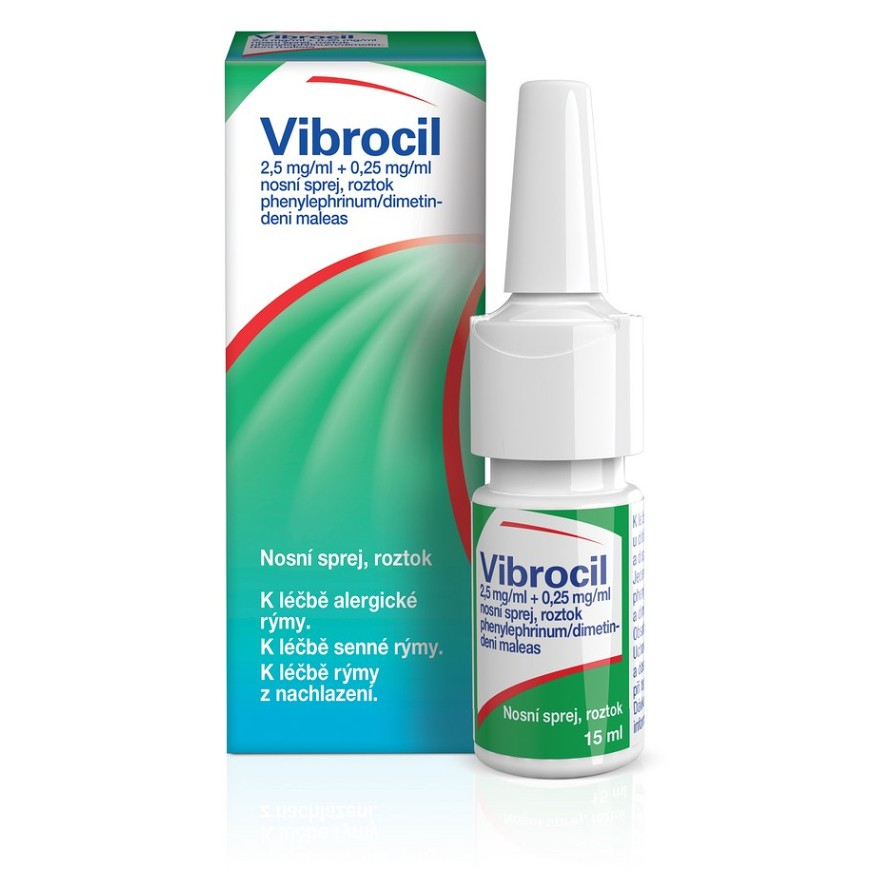 Vibrocil 025 Mgml Nosní Sprej 15 Ml Lékárna Hronov