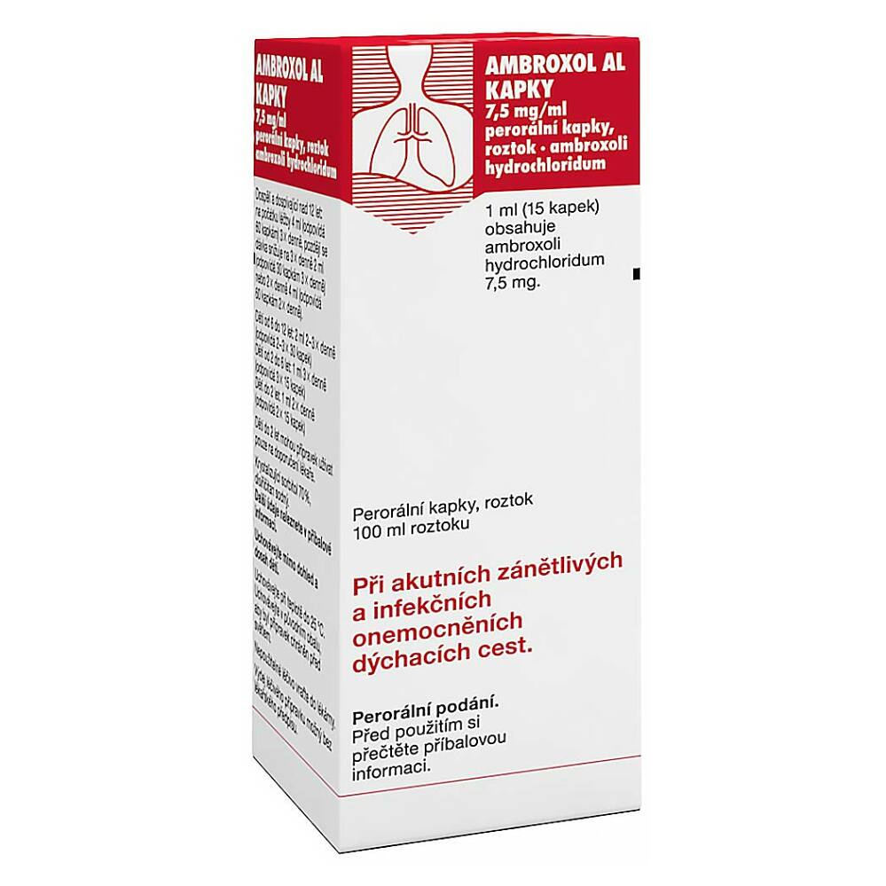 AMBROXOL AL Kapky 750 mg 100 ml | Lékárna Hronov