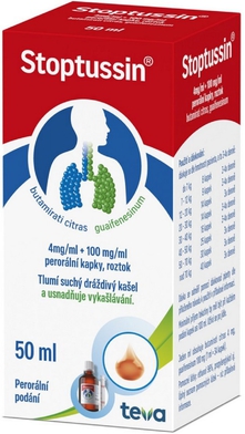 Stoptussin 40 mg/ml+100 mg/ml por.gtt.sol.50 ml+PIP
