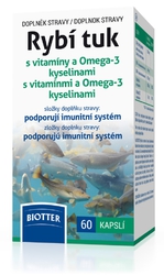 Biotter Rybí tuk s vitamíny a Omega-3 60 kapslí