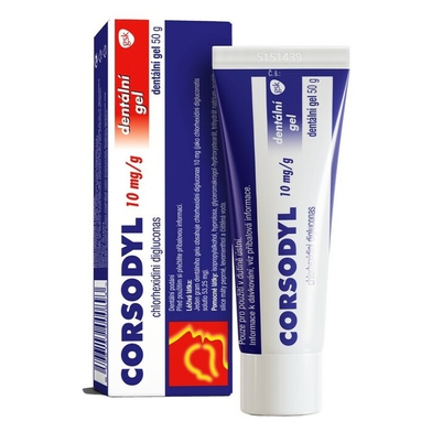 CORSODYL 1% Zubní gel 50 g